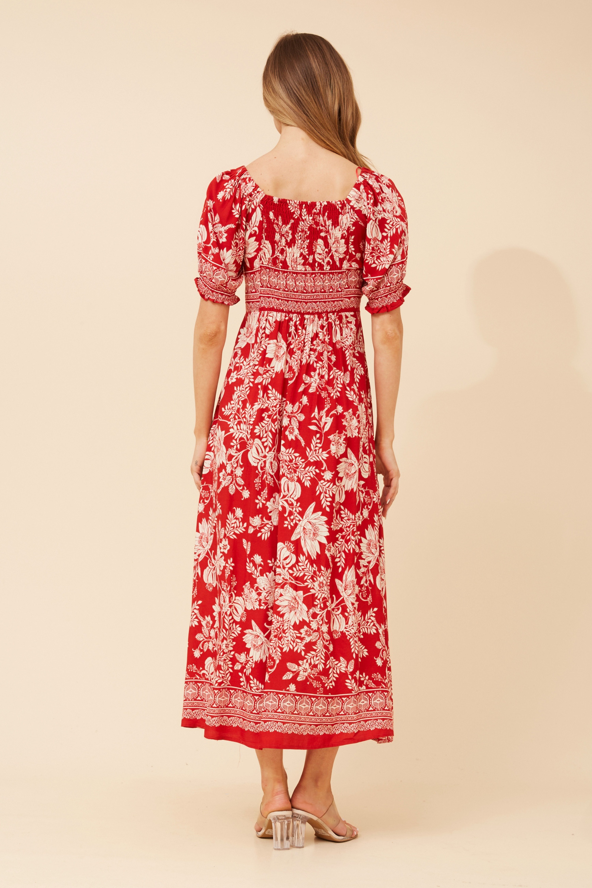 FAITH FLORAL MIDI DRESS