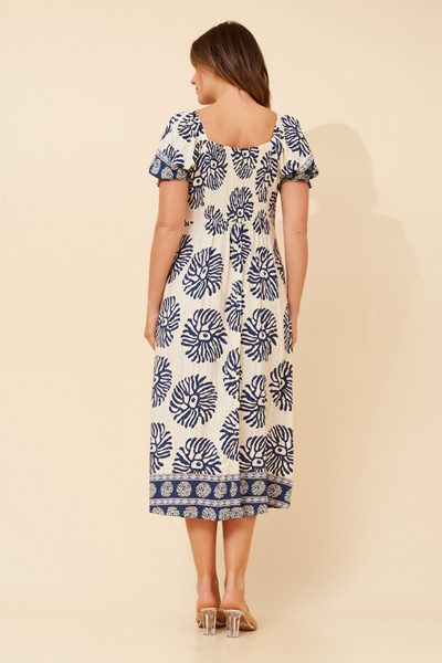 FAITH FLORAL PRINT MIDI DRESS