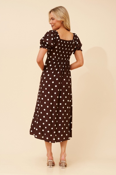FAITH POLKA DOT PRINT DRESS