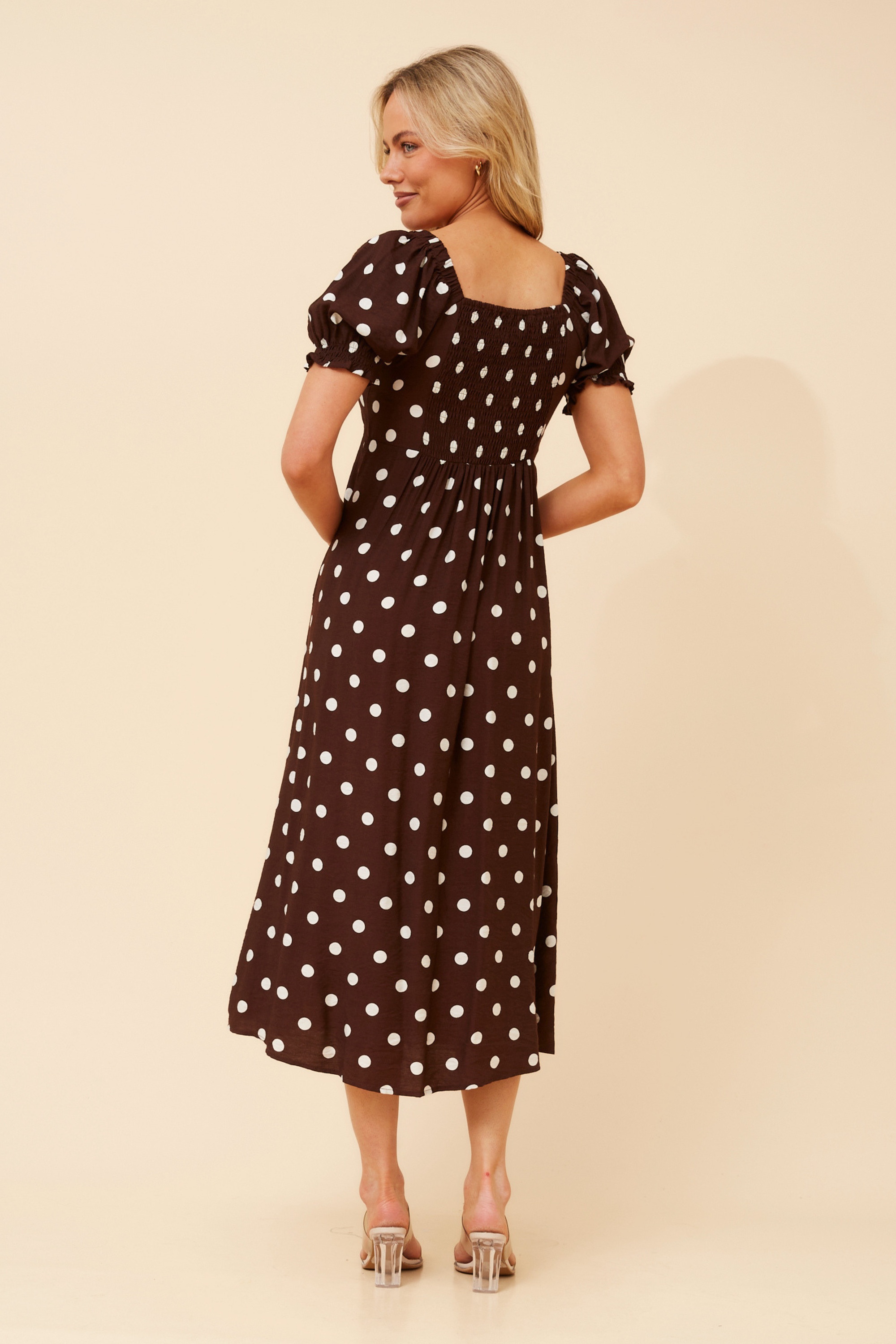 FAITH POLKA DOT PRINT DRESS