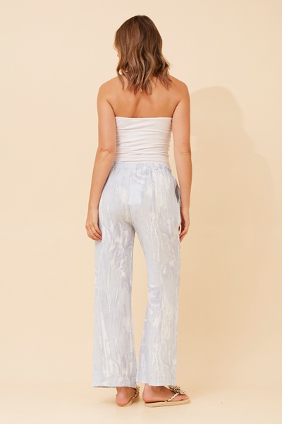 FALLAN FLORAL LINEN PANTS