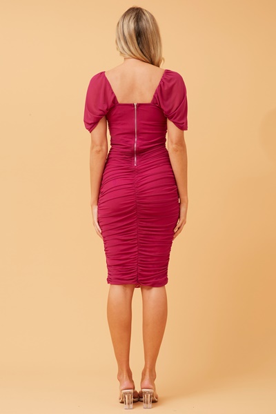 FELICITY RUCHED BODYCON DRESS