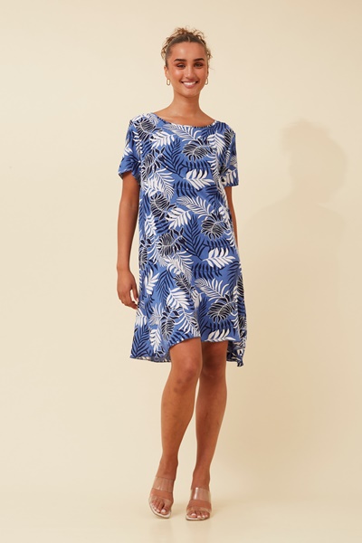 FENELLA LEAF PRINT DRESS