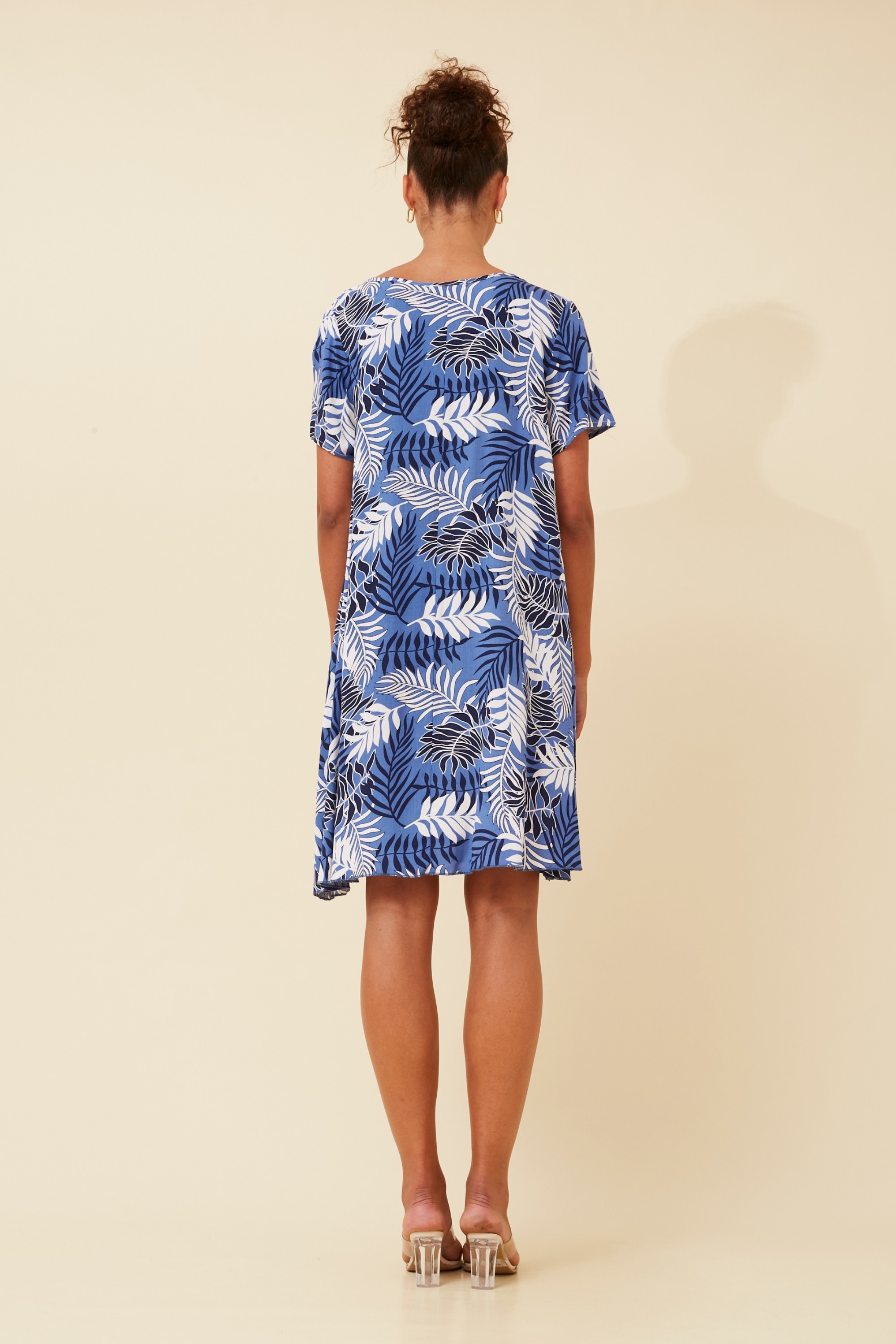 FENELLA LEAF PRINT DRESS