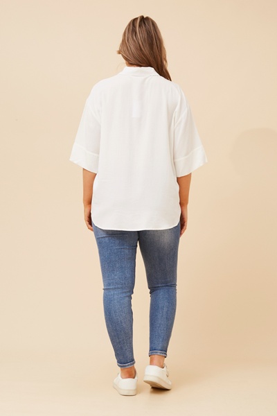 FERGUS SOLID CROP SHIRT
