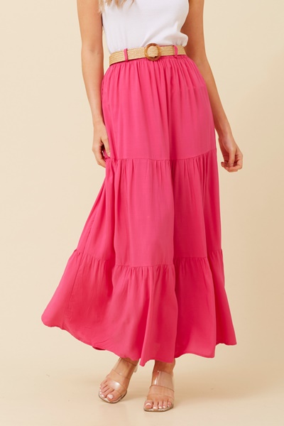 FERIDA TIERED MAXI SKIRT