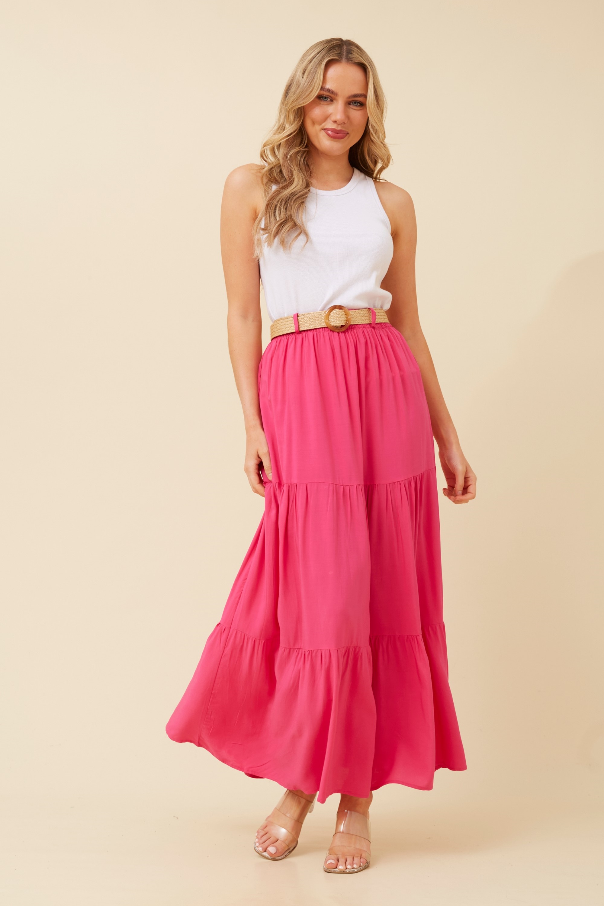 FERIDA TIERED MAXI SKIRT