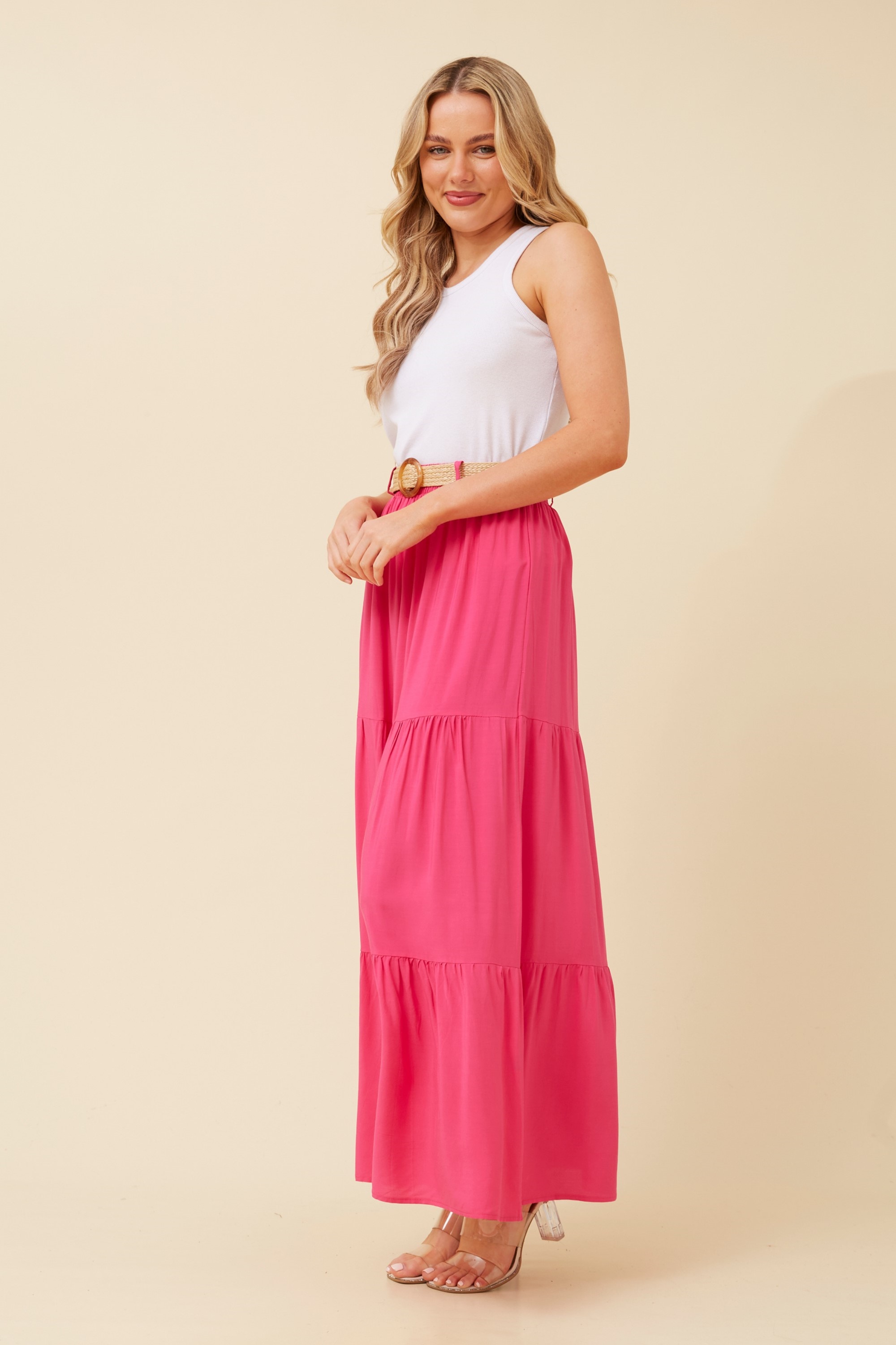 FERIDA TIERED MAXI SKIRT