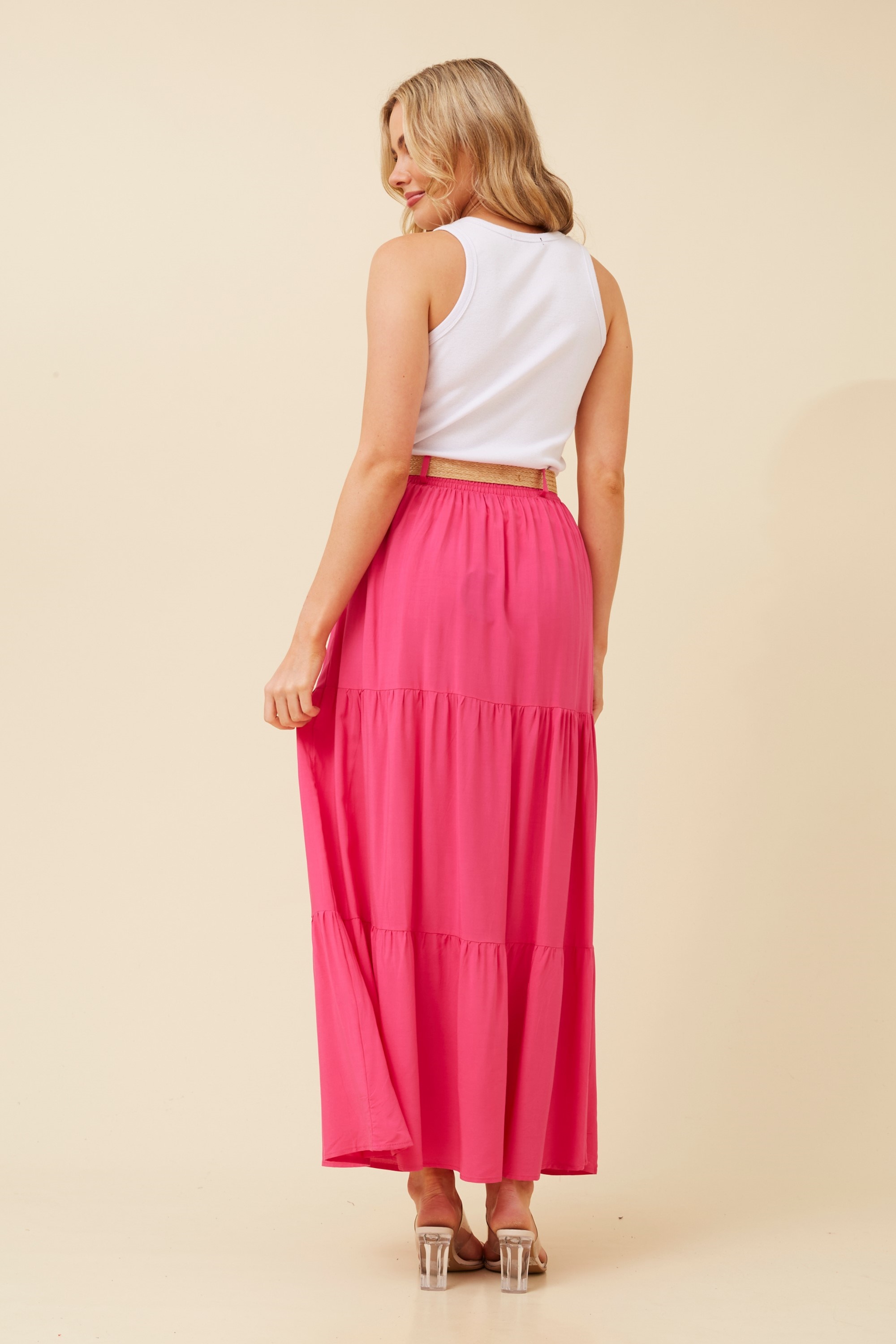 FERIDA TIERED MAXI SKIRT