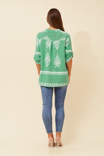 FERRERA BOHO PRINT TOP