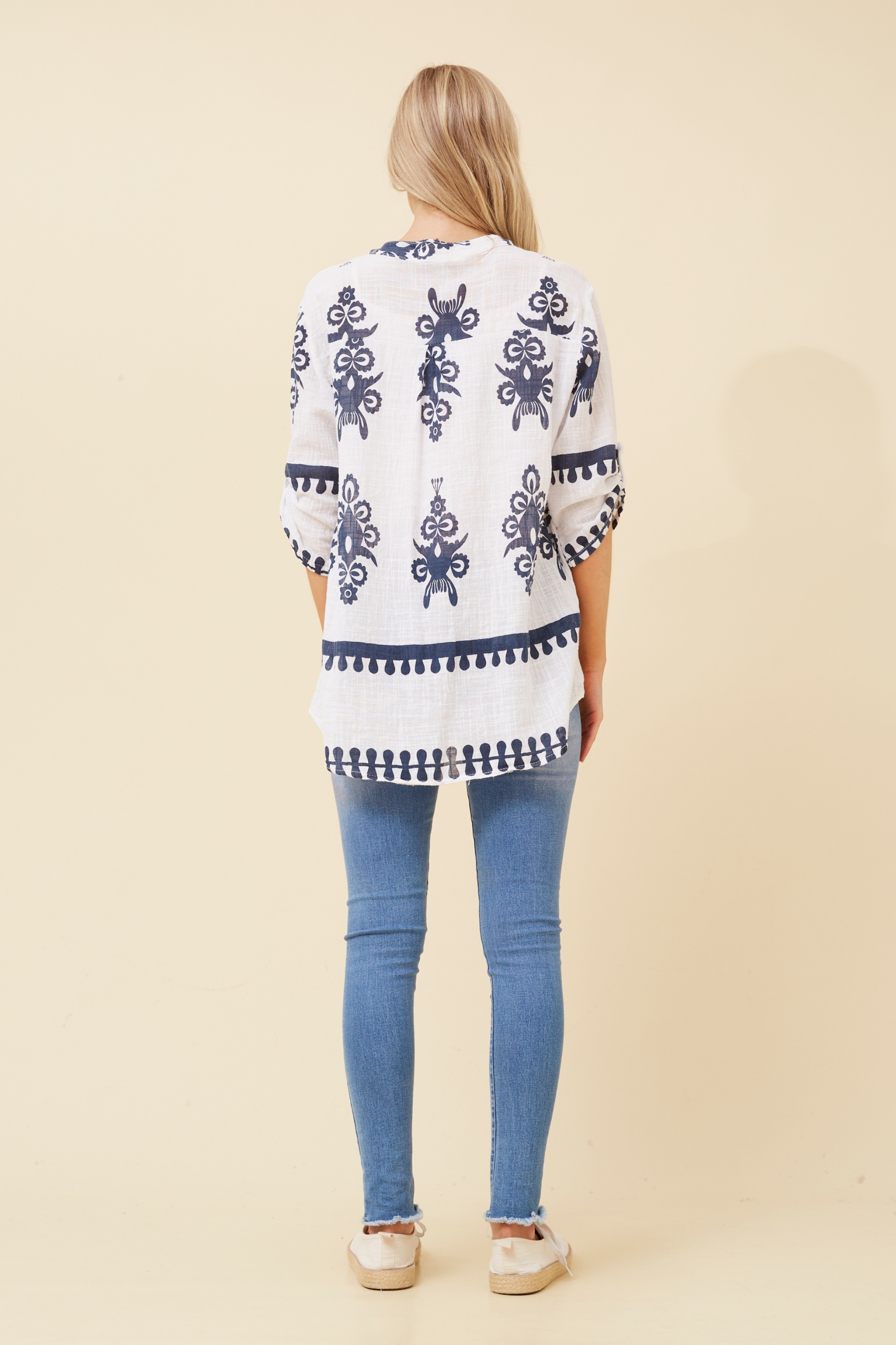 FERRERA BOHO PRINT TOP