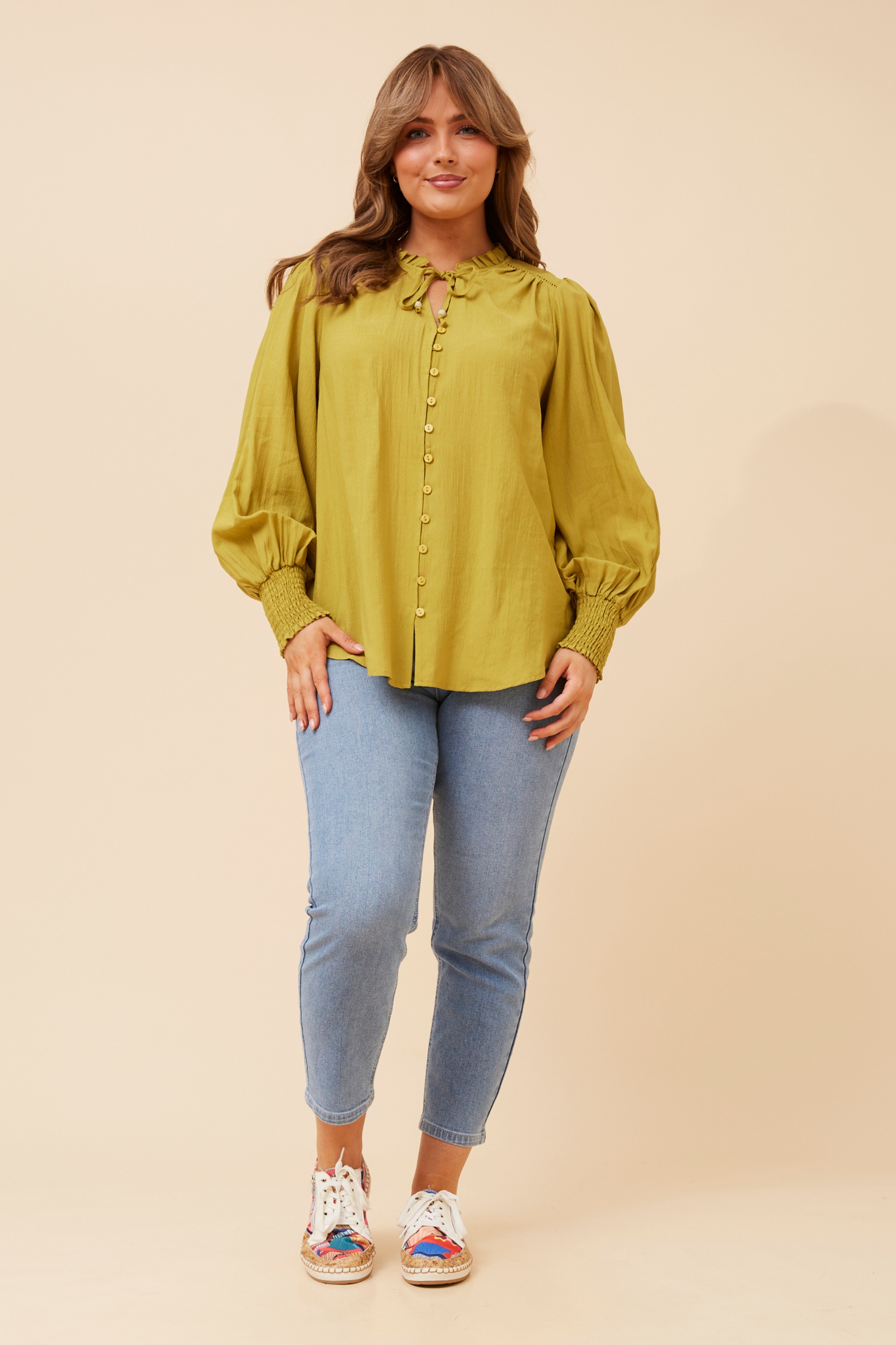 FERRIS SOLID BLOUSE