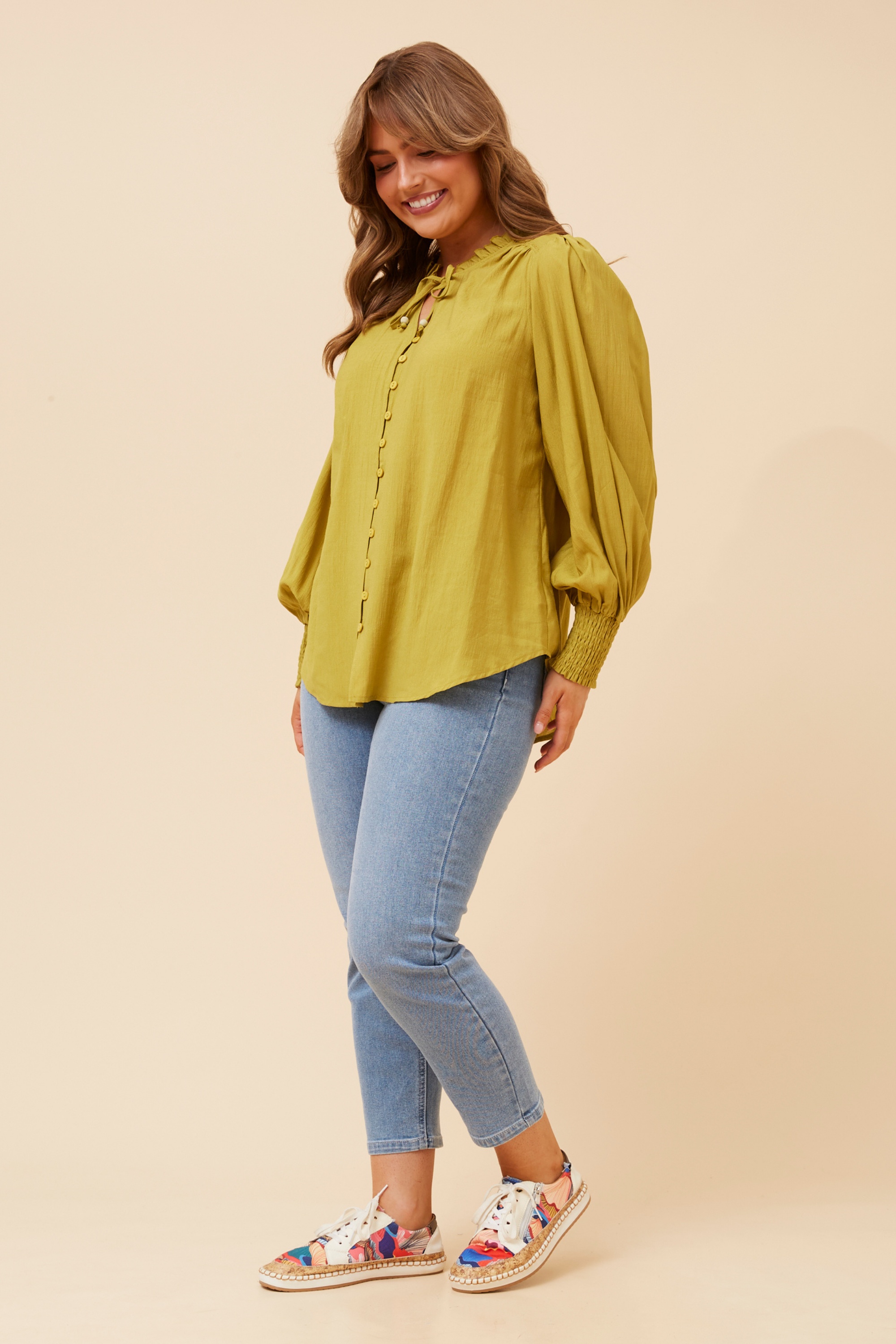 FERRIS SOLID BLOUSE
