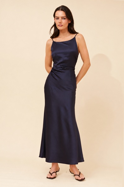 FIDELIA SATIN MAXI DRESS