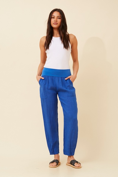 FINN SOLID LINEN PANTS