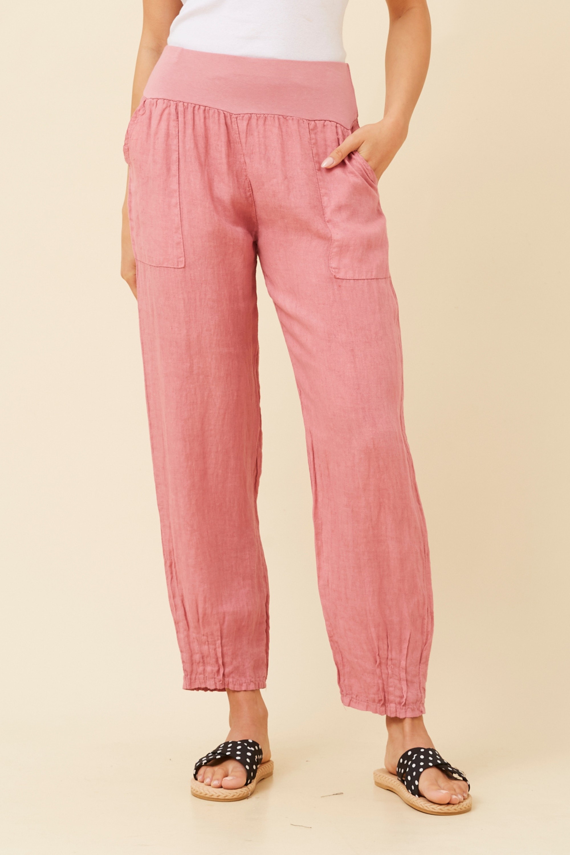 FINN SOLID LINEN PANTS