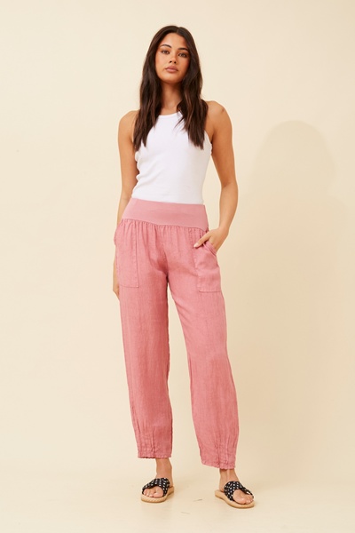 FINN SOLID LINEN PANTS