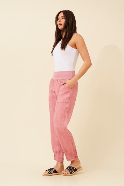 FINN SOLID LINEN PANTS