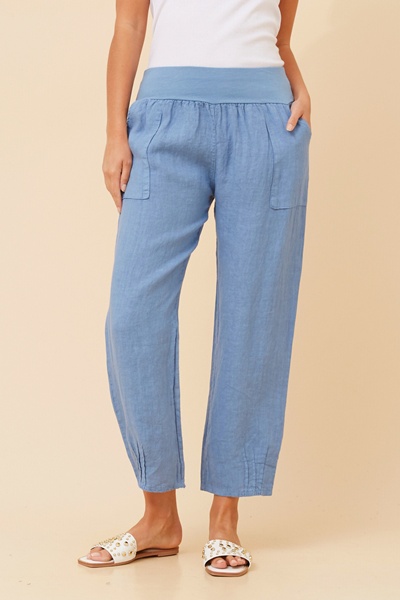 FINN SOLID LINEN PANTS