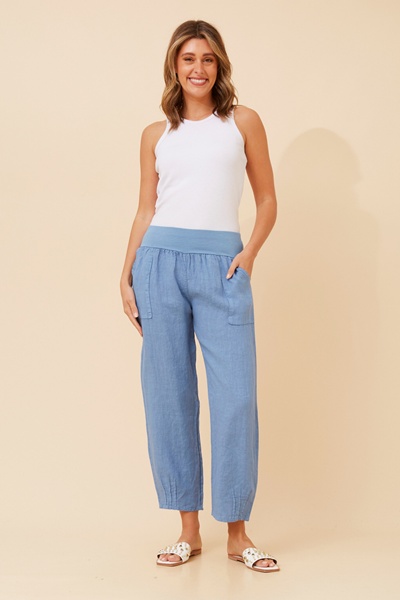 FINN SOLID LINEN PANTS