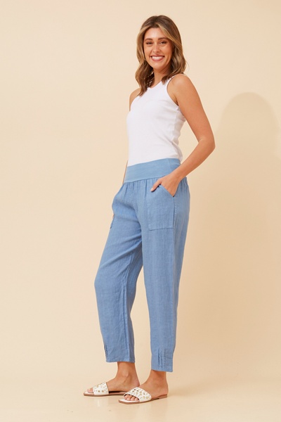 FINN SOLID LINEN PANTS