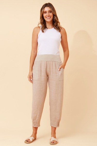 FINN SOLID LINEN PANTS