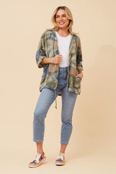 FIORINA ABSTRACT PRINT JACKET
