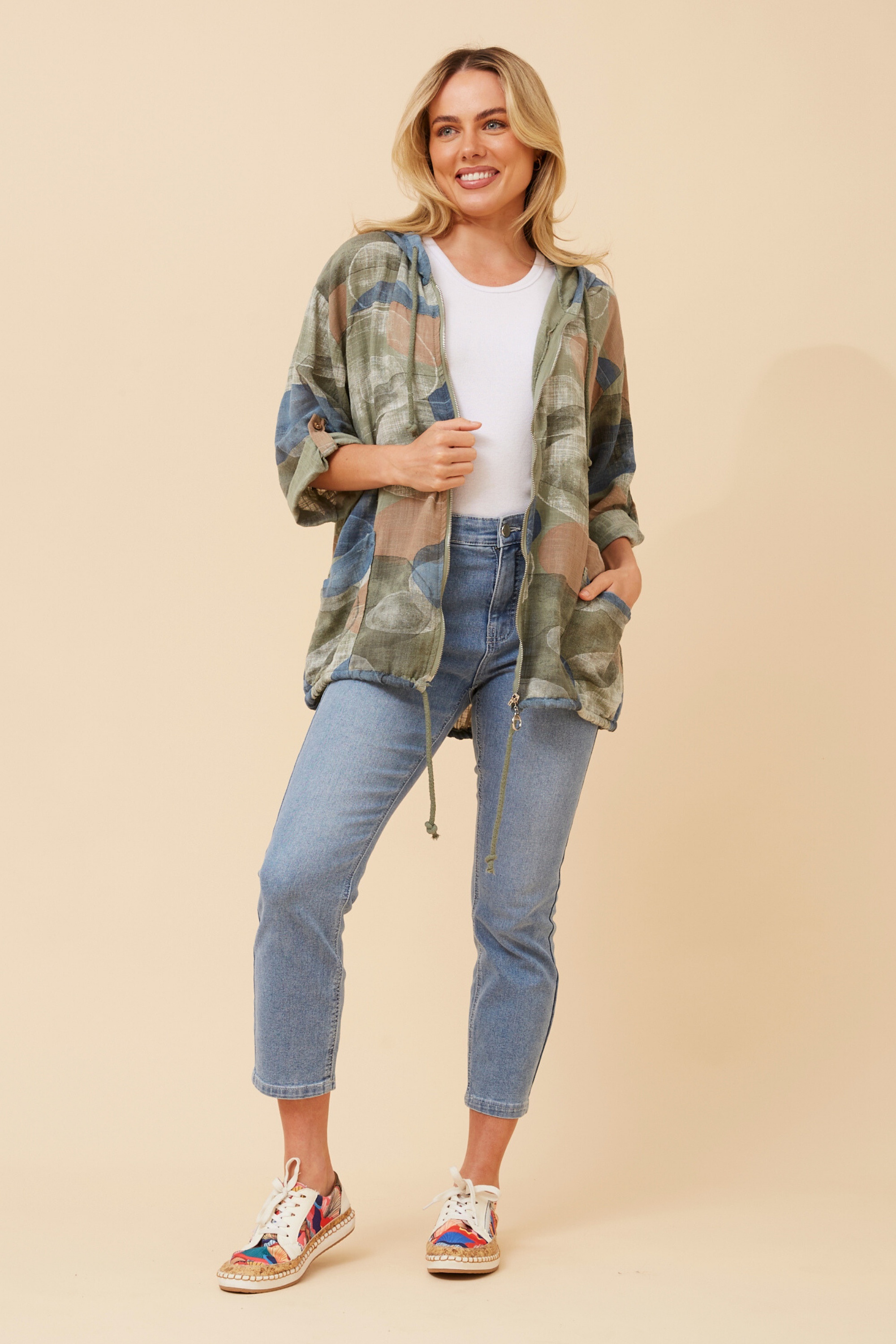 FIORINA ABSTRACT PRINT JACKET