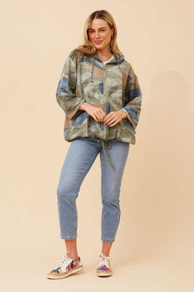 FIORINA ABSTRACT PRINT JACKET