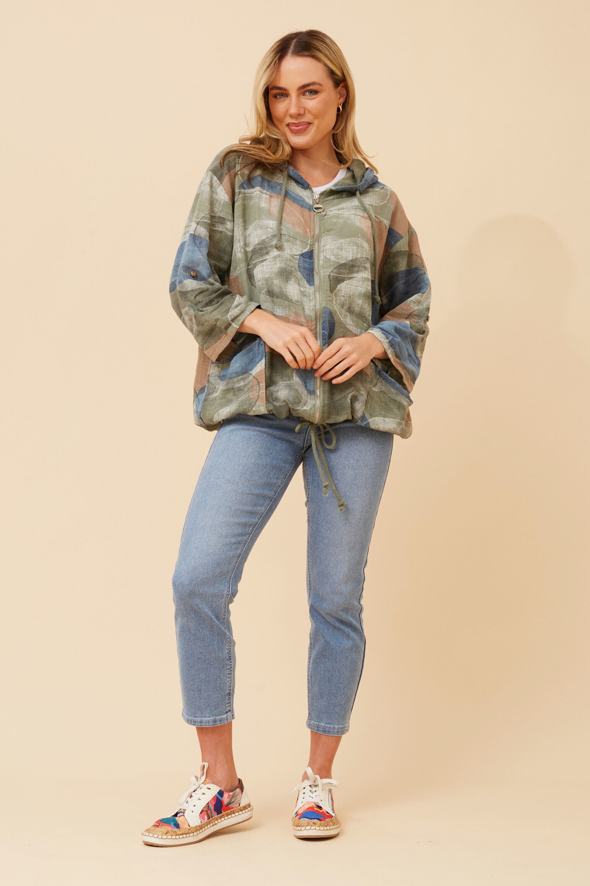 FIORINA ABSTRACT PRINT JACKET
