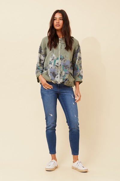 FIORINA CASUAL FLORAL JACKET