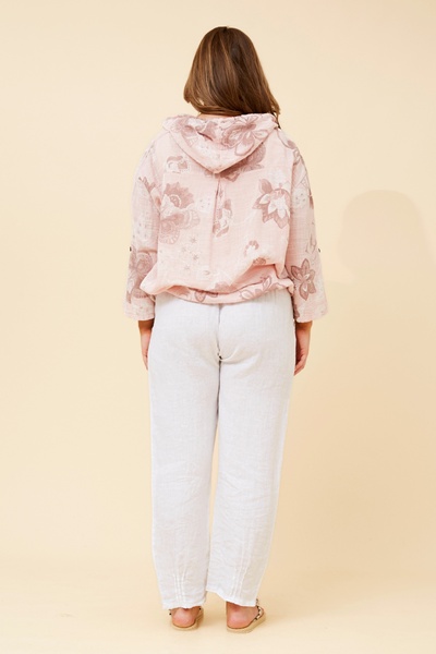 FIORINA FLORAL LINEN JACKET
