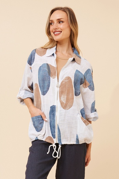 FIORINI ABSTRACT PRINT JACKET
