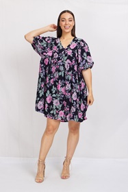 FLORAL BABYDOLL DRESS