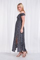 FLORAL BARDOT MAXI DRESS