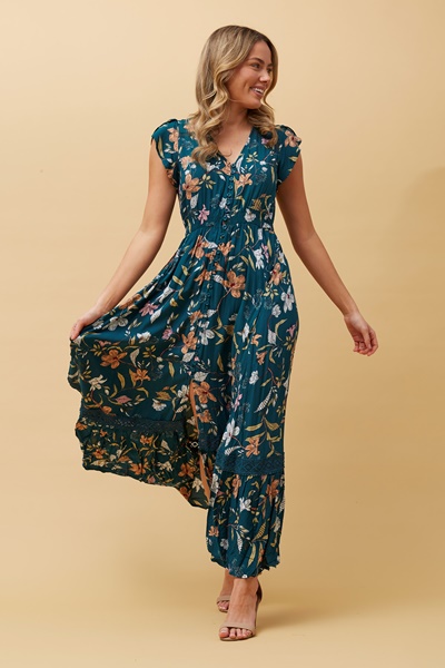 bohemian long maxi dress