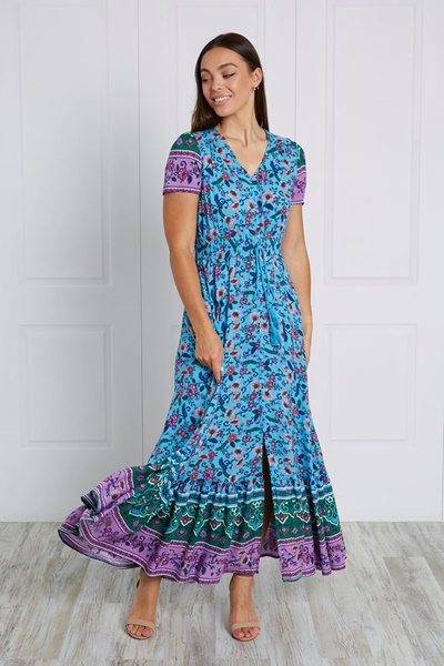 FLORAL BOHO MAXI DRESS