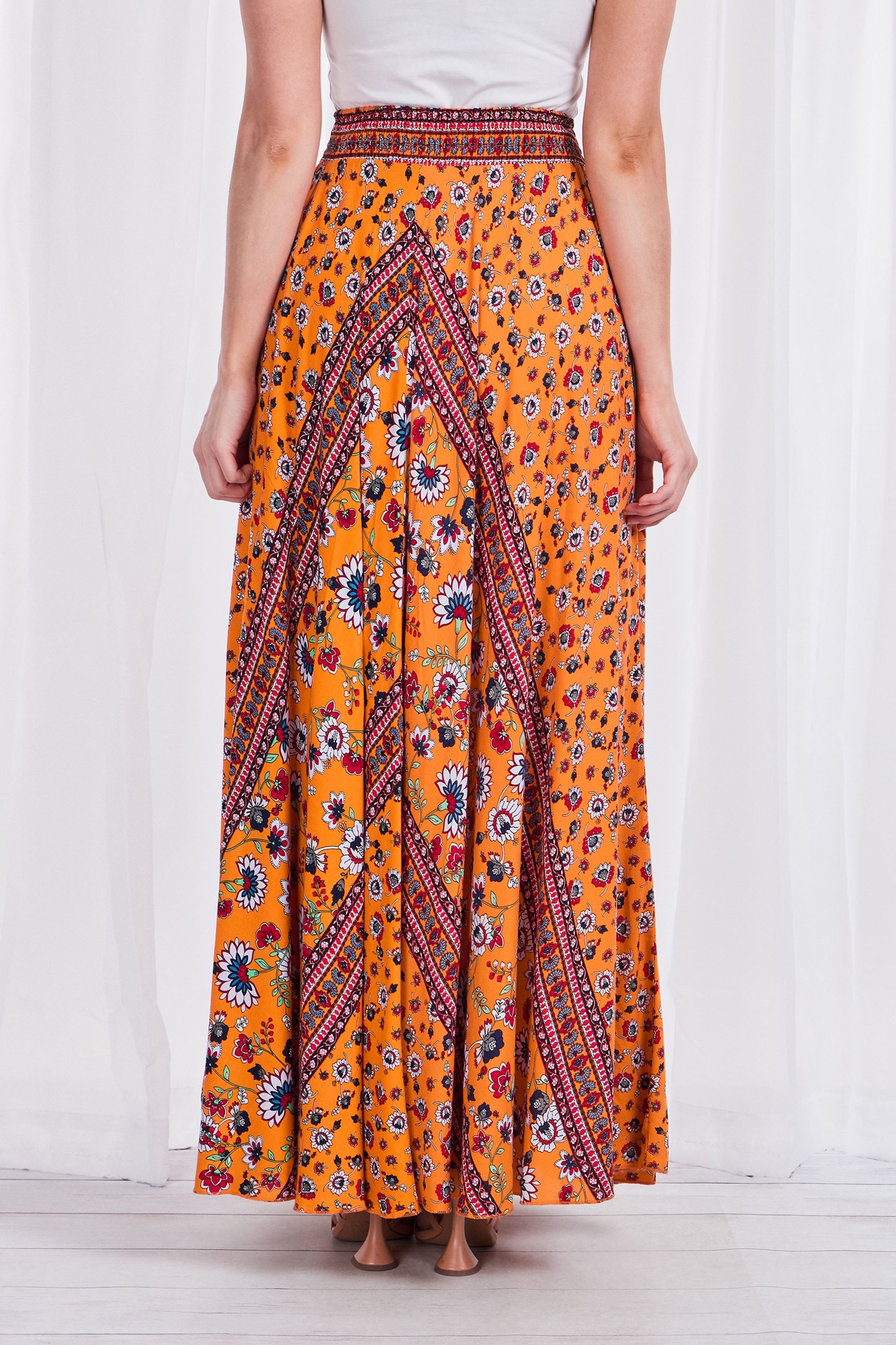 bohoo maxi skirt