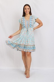 Floral Boho Short Dress