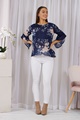 Floral Flute Sleeve Blouse