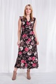 FLORAL FRILL MAXI DRESS