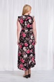 FLORAL FRILL MAXI DRESS
