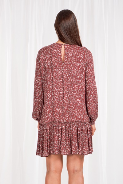 Floral frill SMOCK DRESS