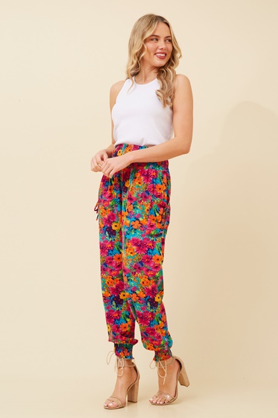 FLORAL HAREM PANTS