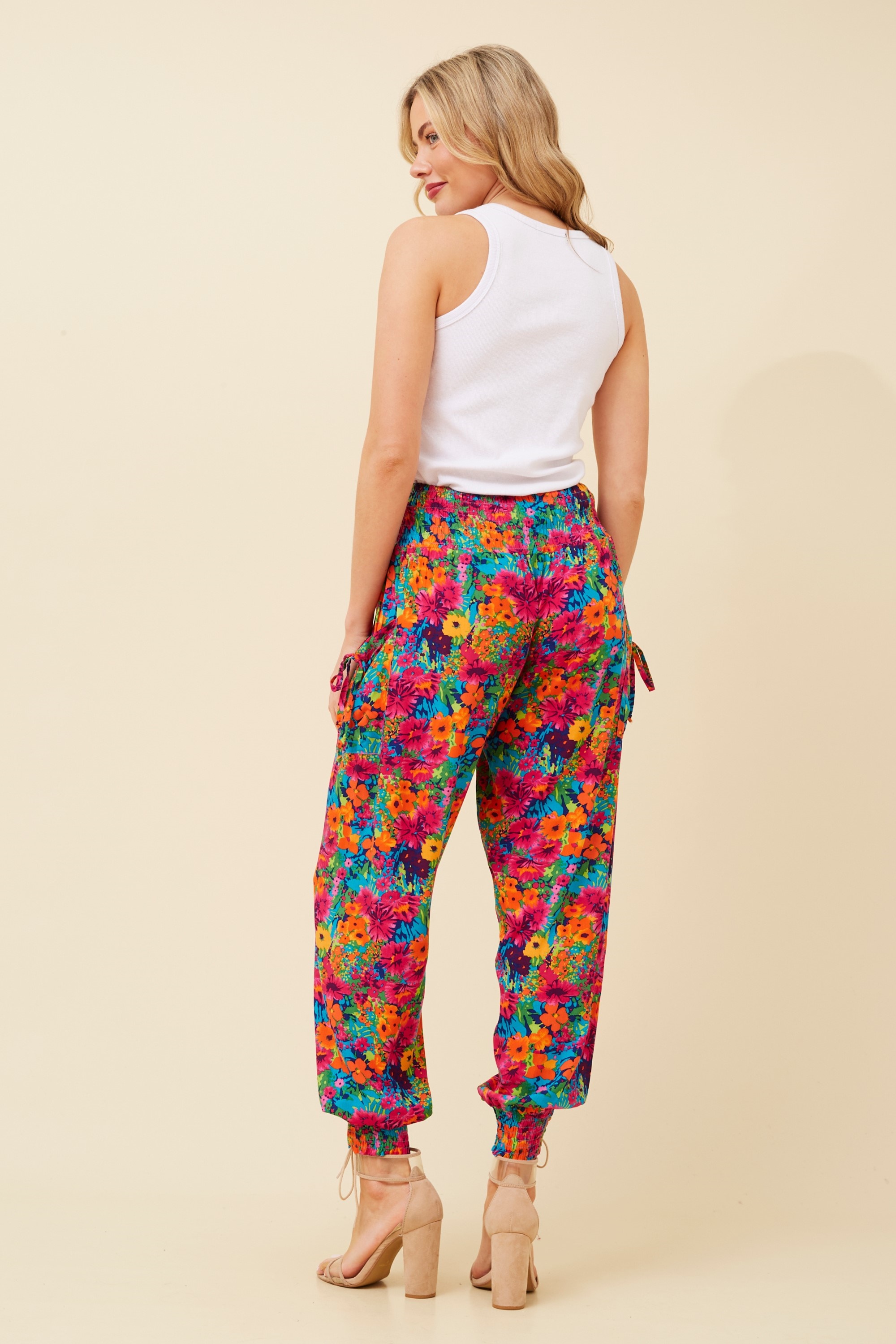 FLORAL HAREM PANTS