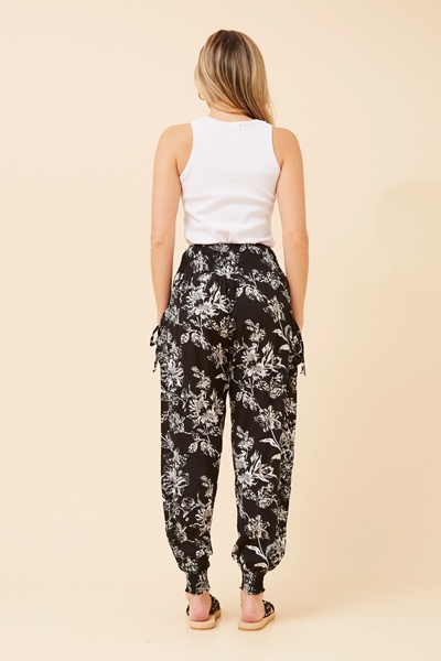 FLORAL HAREM PANTS