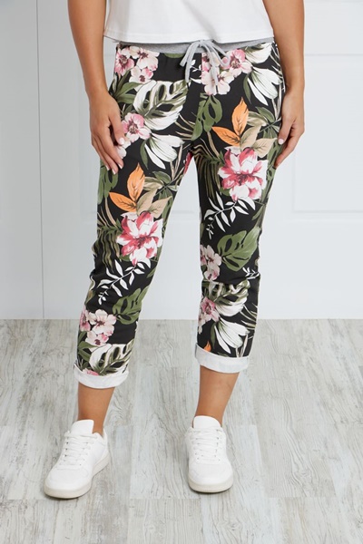 FLORAL JOGGER PANTS