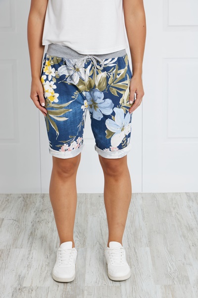 FLORAL JOGGER SHORTS