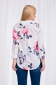 FLORAL MANDARIN COLLAR BLOUSE