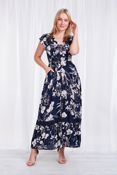 FLORAL MAXI DRESS